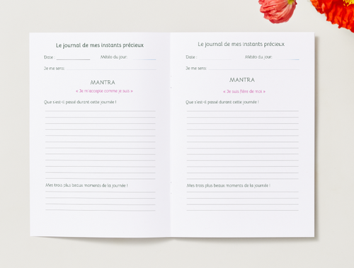 Cahier d'écriture Graine de gratitude "A cœur ouvert" - Bientôt disponible